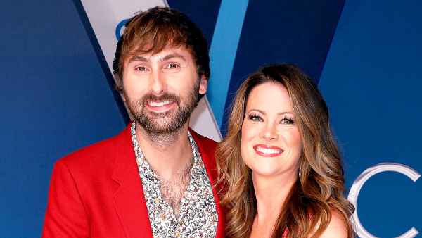 Dave Haywood and Kelli attend the 51st annual CMA Awards at the Bridgestone Arena in Nashville, Tennessee.