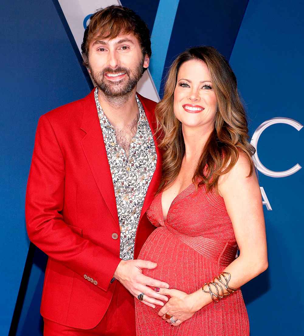 Dave Haywood and Kelli attend the 51st annual CMA Awards at the Bridgestone Arena in Nashville, Tennessee.