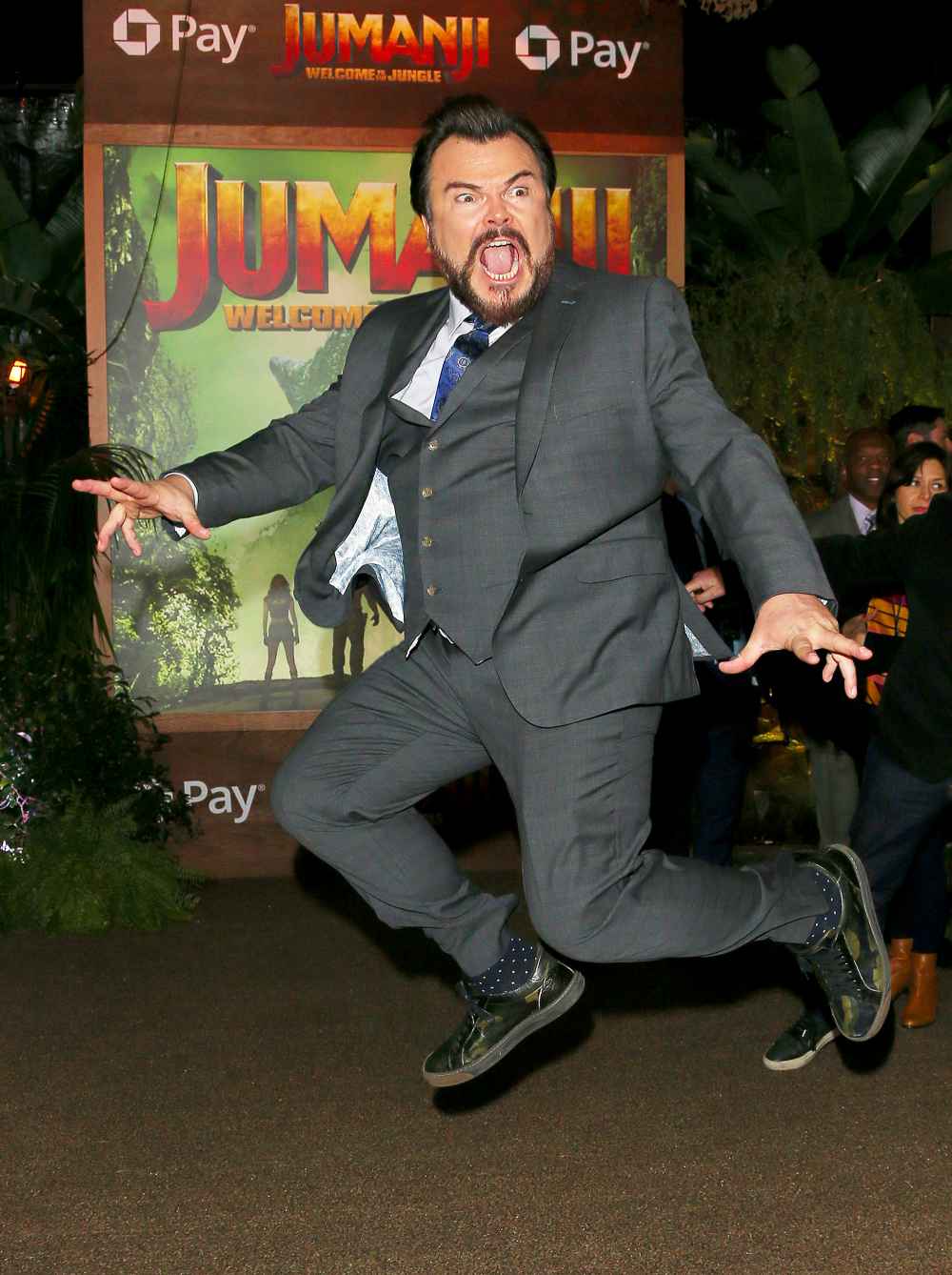 Jack Black attends the premiere of 'Jumanji: Welcome To The Jungle' on December 11, 2017 in Los Angeles, California.