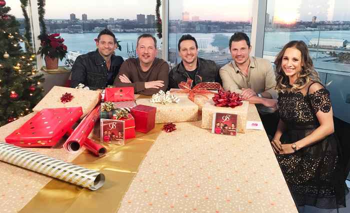 Jeff Timmons, Drew Lachey, Justin Jeffre and Nick Lachey of 98 Degrees