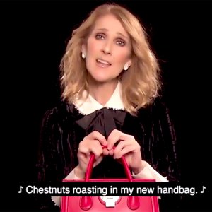Celine Dion bag Christmas
