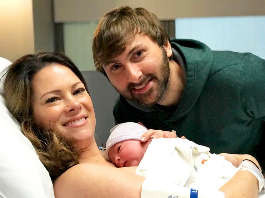 Dave Haywood and wife Kelli with new baby daughter Lillie
