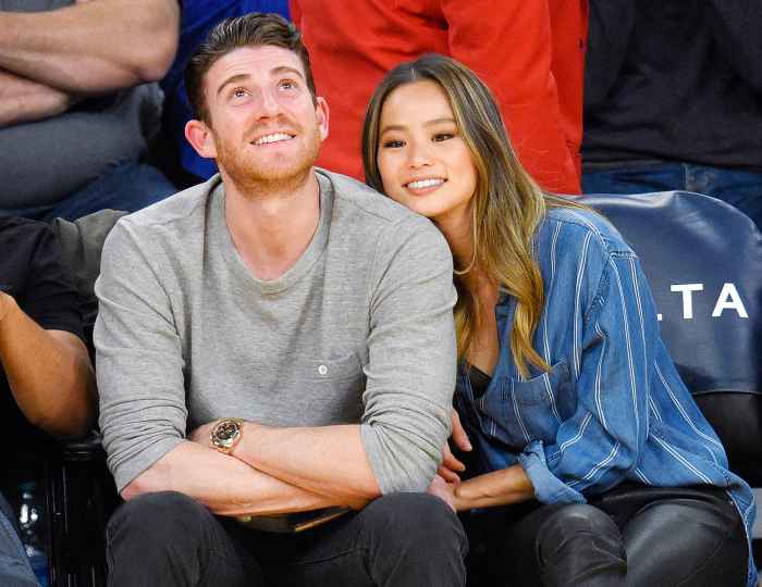 Bryan Greenberg and Jamie Chung attend a basketball game between the New York Knicks and the Los Angeles Lakers at Staples Center on December 11, 2016 in Los Angeles, California.