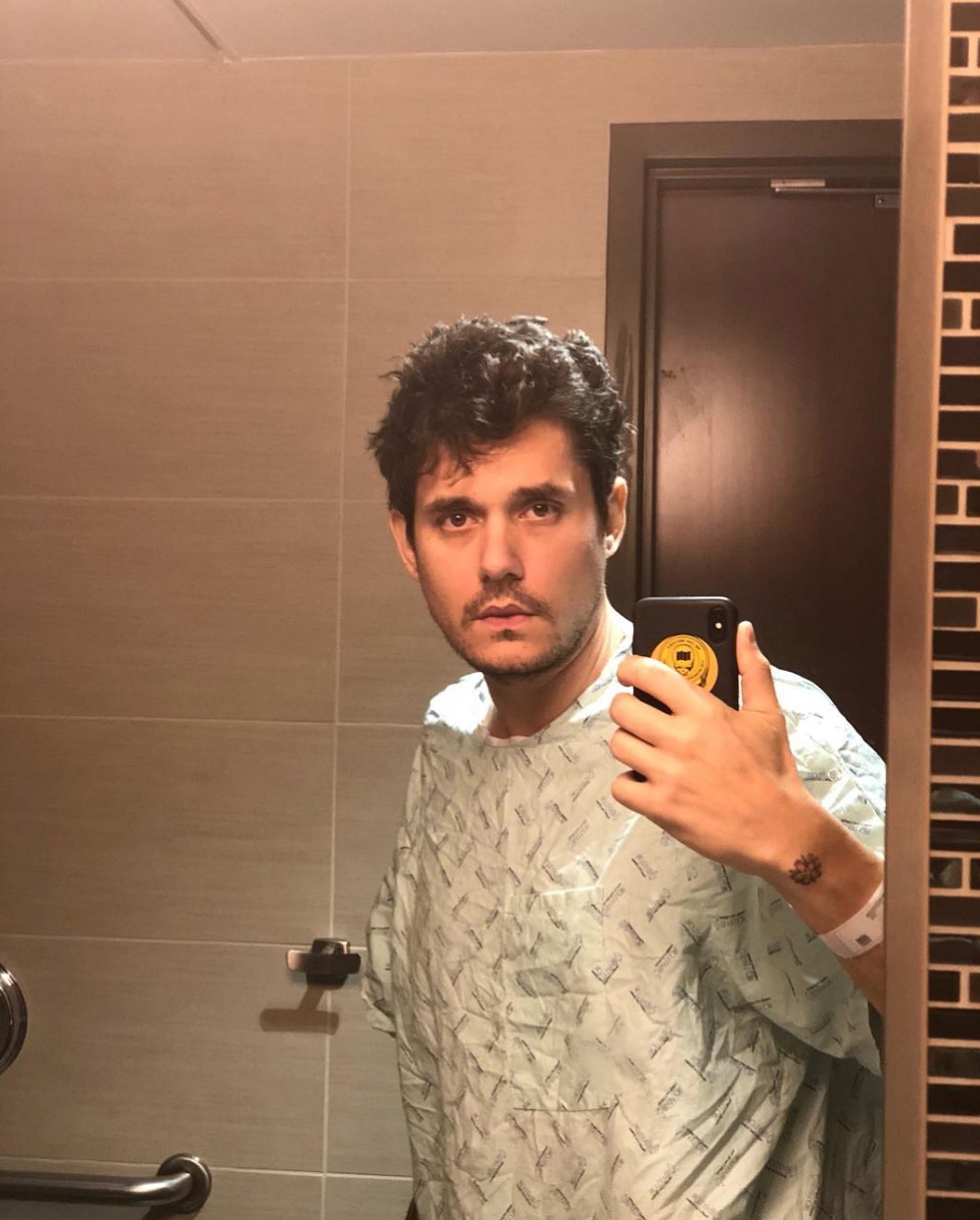 John Mayer selfie hospital