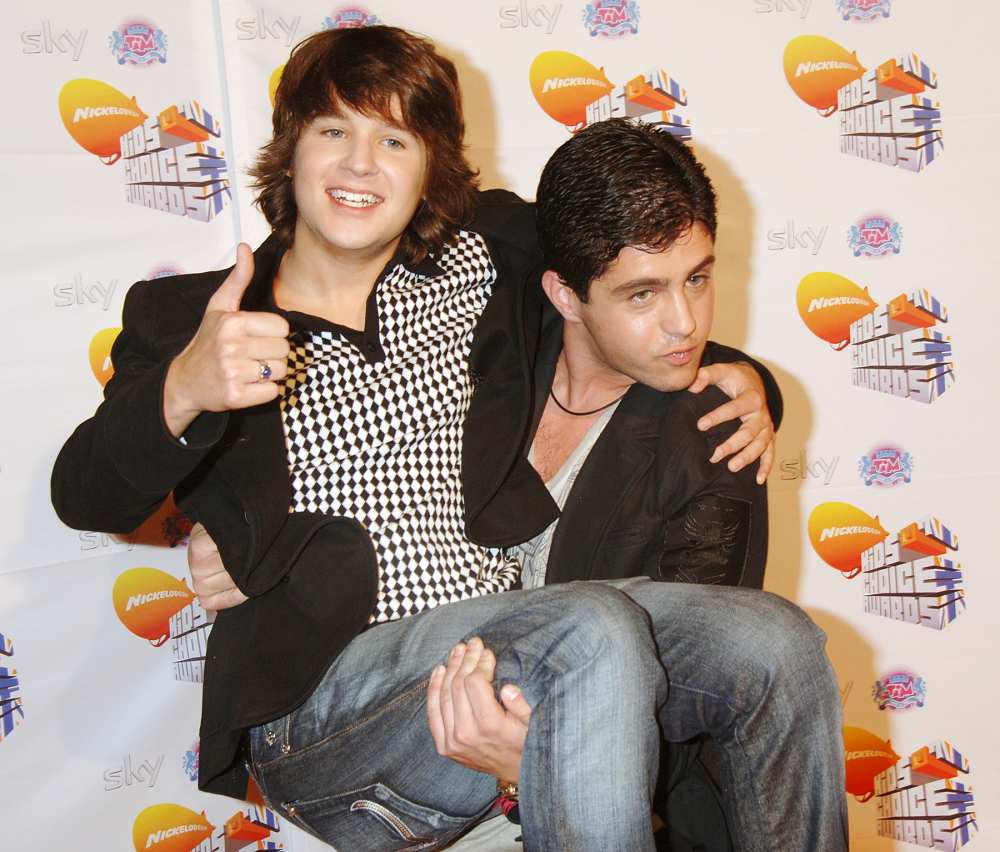 Drake Bell And Josh Peck attend the Nickelodeon Kids' Choice Awards UK