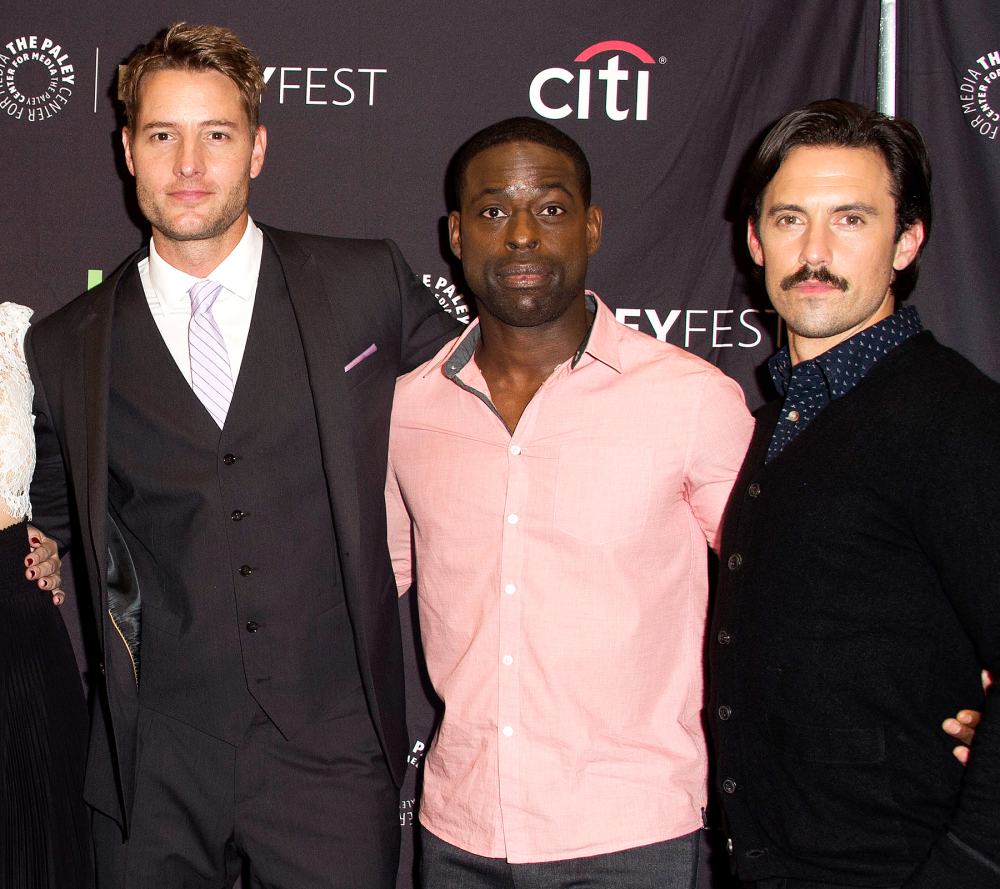 Justin-Hartley,-Sterling-K.-Brown-and-Milo-Ventimiglia-best-friends