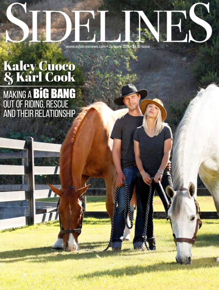 Kaley Cuoco and Karl Cook Sidelines Magazine Cover