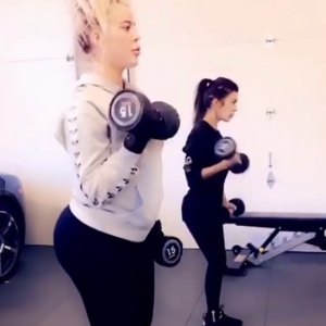 khloe-kardashian-workout-pregnant