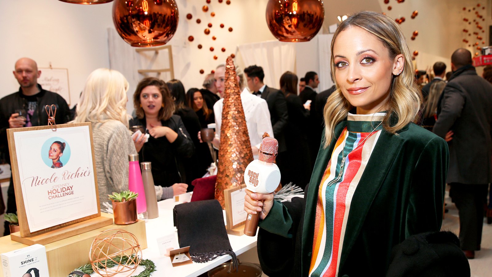 Nicole Richie attends the opening of Jacques Penne, a JCPenney holiday boutique pop-up shop celebration on December 7, 2017 in New York City.
