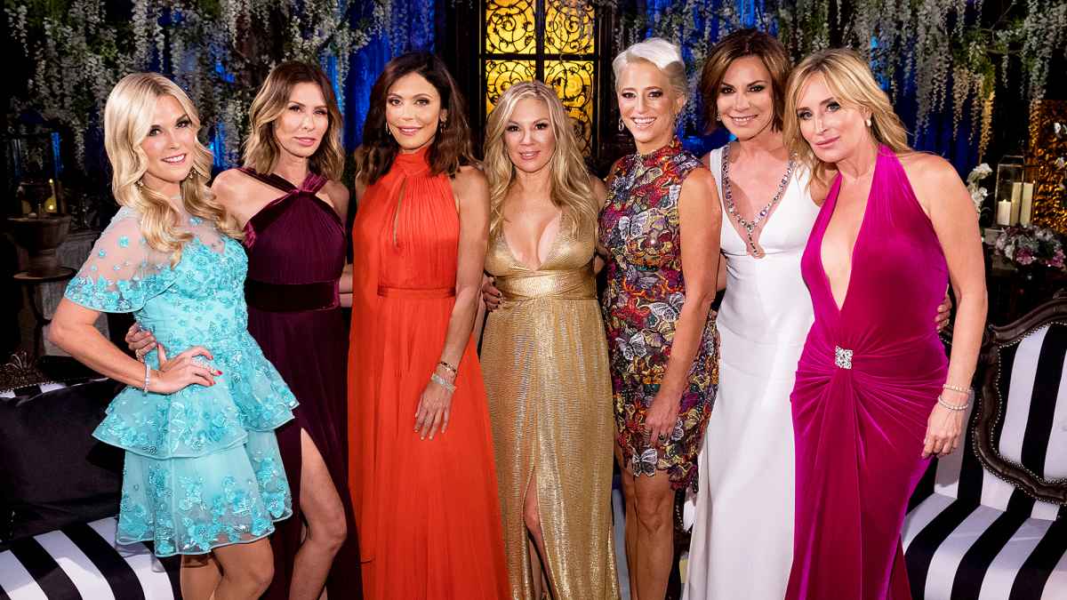 Tinsley Mortimer, Carole Radziwill, Bethenny Frankel, Ramona Singer, Dorinda Medley, Luann D'Agostino and Sonja Morgan of ‘The Real Housewives of New York City‘