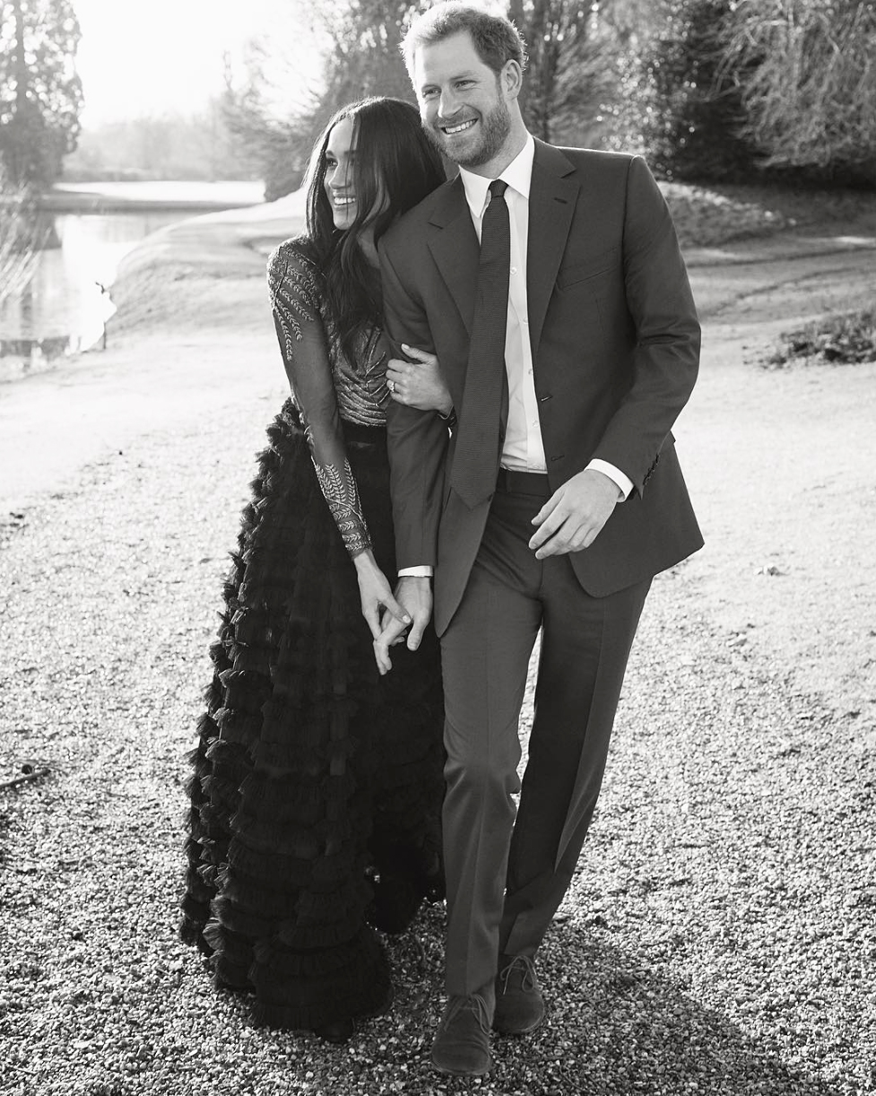 Prince Harry and Meghan Markle official engagement photo