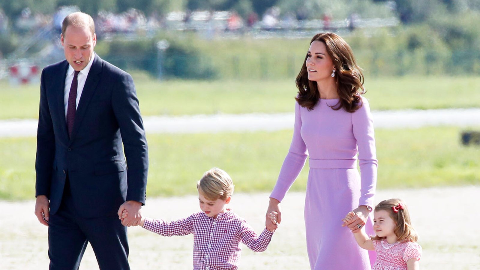 Prince William, Duke of Cambridge, Prince George of Cambridge, Princess Charlotte of Cambridge and Catherine, Duchess of Cambridge