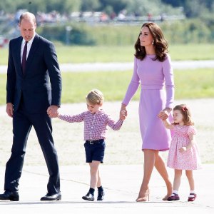 Prince William, Duke of Cambridge, Prince George of Cambridge, Princess Charlotte of Cambridge and Catherine, Duchess of Cambridge