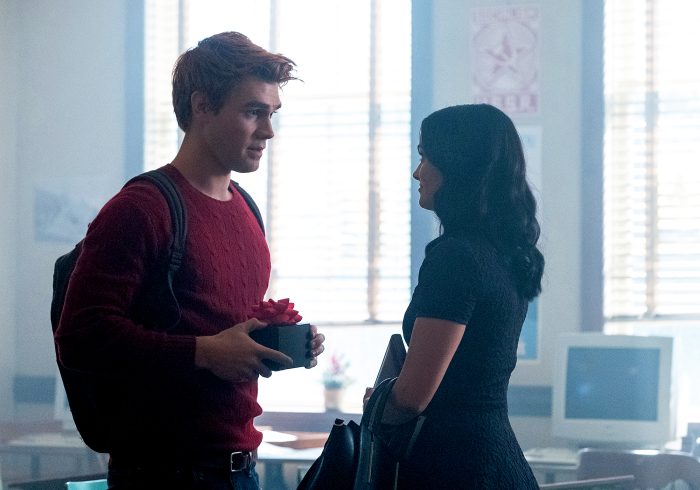 KJ Apa as Archie Andrews and Camila Mendes as Veronica Lodge on ‘Riverdale‘