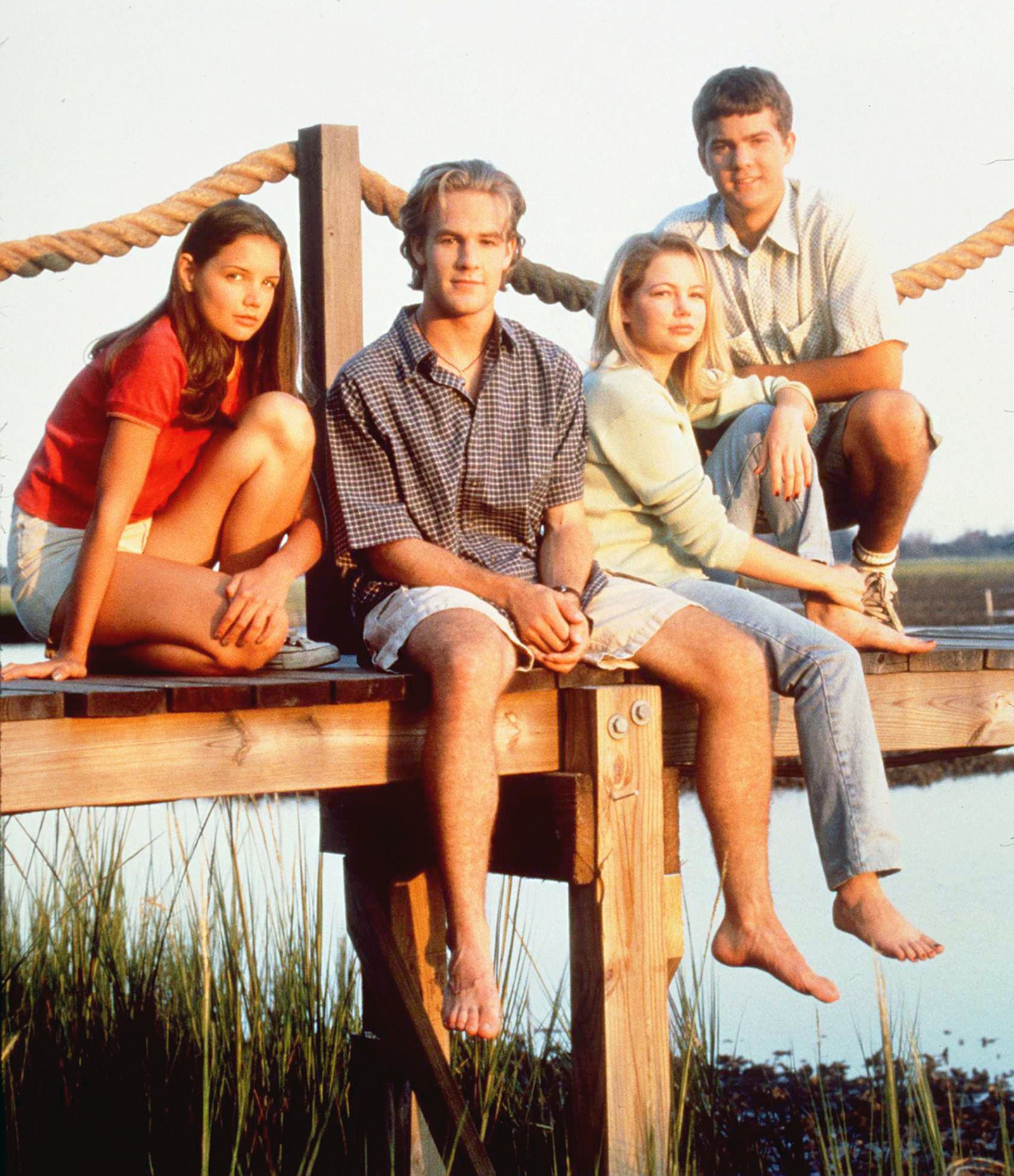 ‘Dawson's Creek‘ stars Katie Holmes, James Van Der Beek, Michelle Williams and Joshua Jackson
