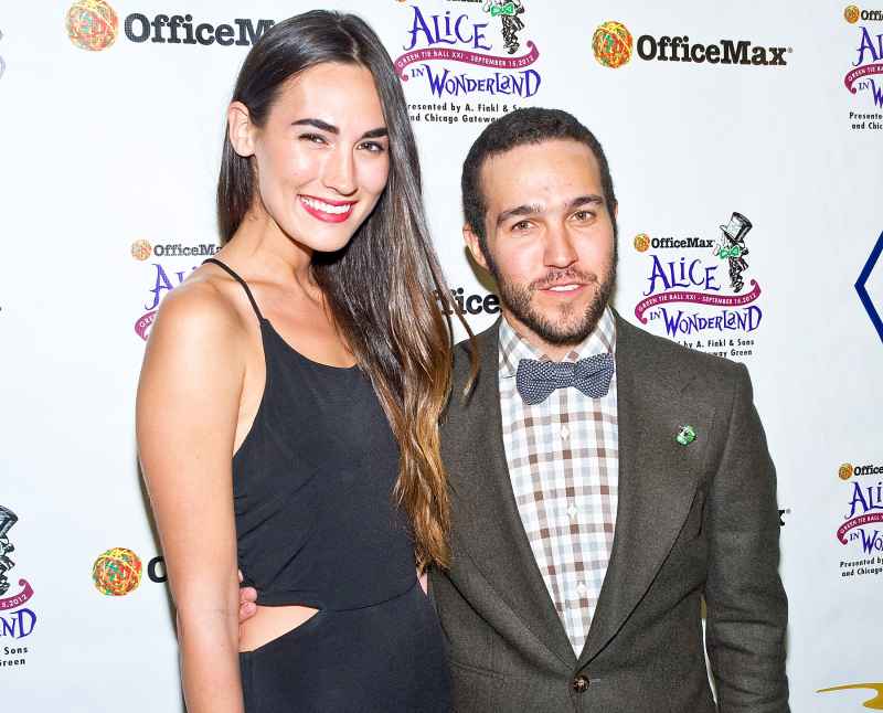 Meagan Camper and Pete Wentz attend the Green Tie Ball XXI Benefiting Chicago Gateway Green at A. Finkl & Sons in Chicago, Illinois.