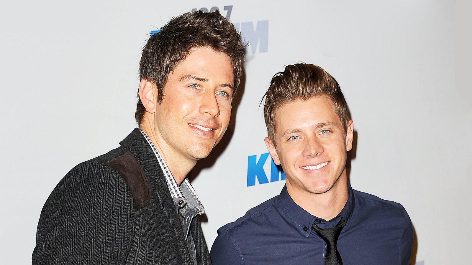 Arie Luyendyk Jr. and Jef Holm attend KIIS FM's Jingle Ball 2012 at Nokia Theatre LA Live in Los Angeles, California.
