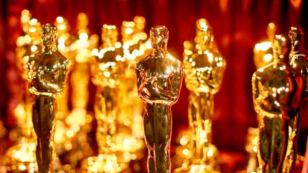 Oscar statuettes backstage during the 87th Annual Academy Awards at Dolby Theatre in Hollywood, California.