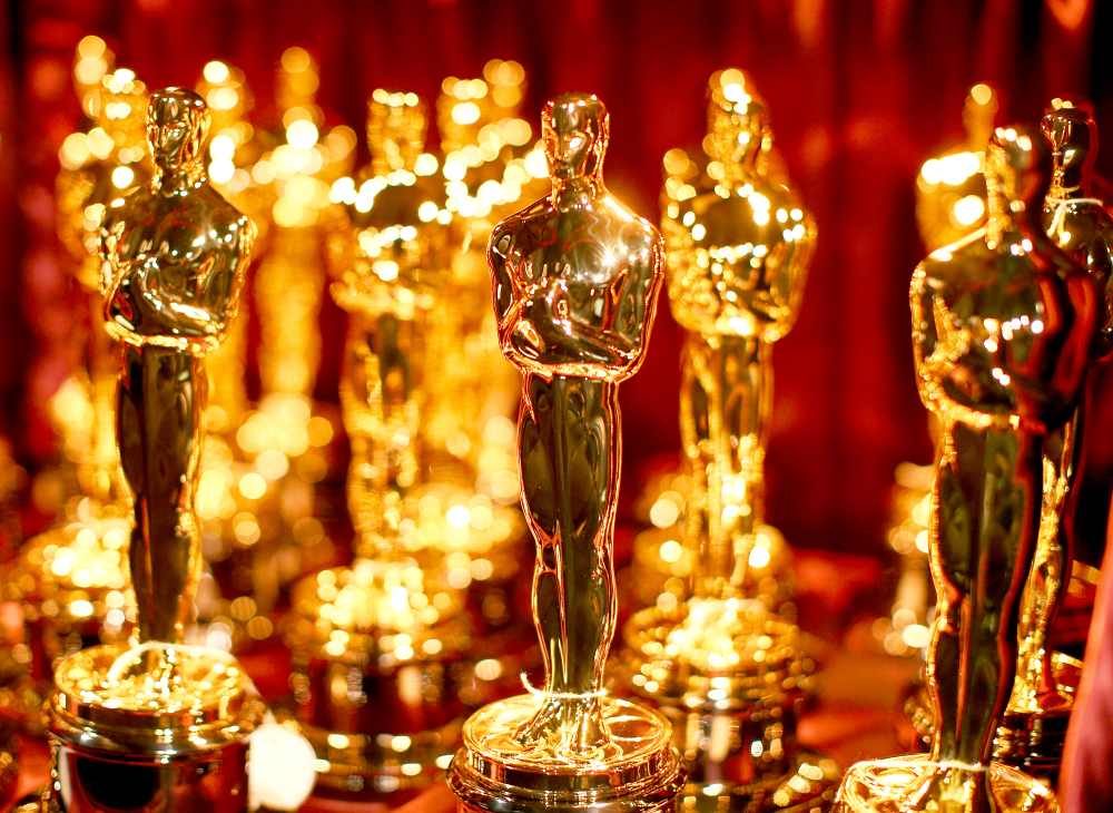 Oscar statuettes backstage during the 87th Annual Academy Awards at Dolby Theatre in Hollywood, California.