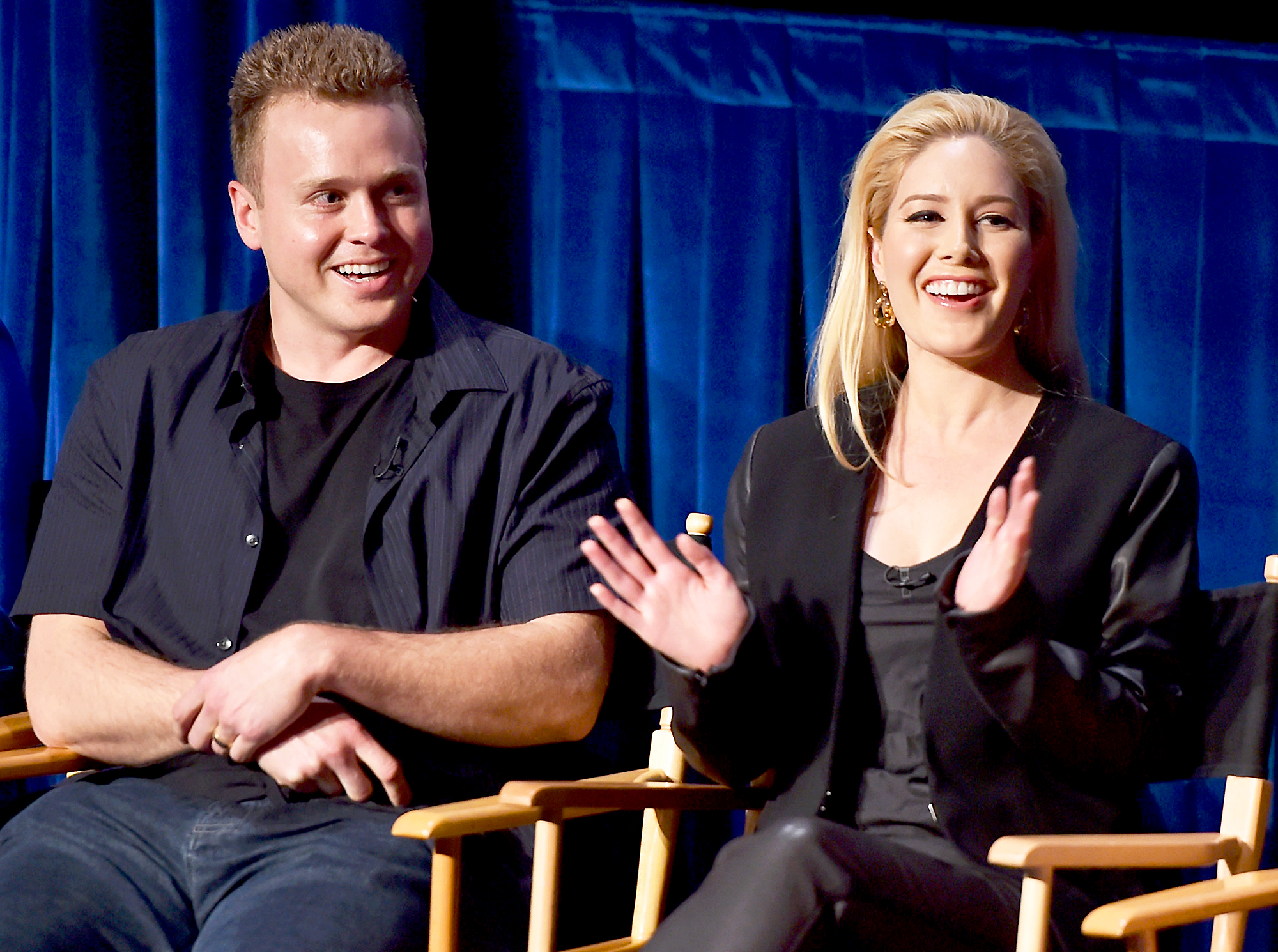 Spencer Pratt and Heidi Montag attend the WE tv presents 'The Evolution of The Relationship Reality Show' at The Paley Center for Media on March 19, 2015 in Beverly Hills, California.
