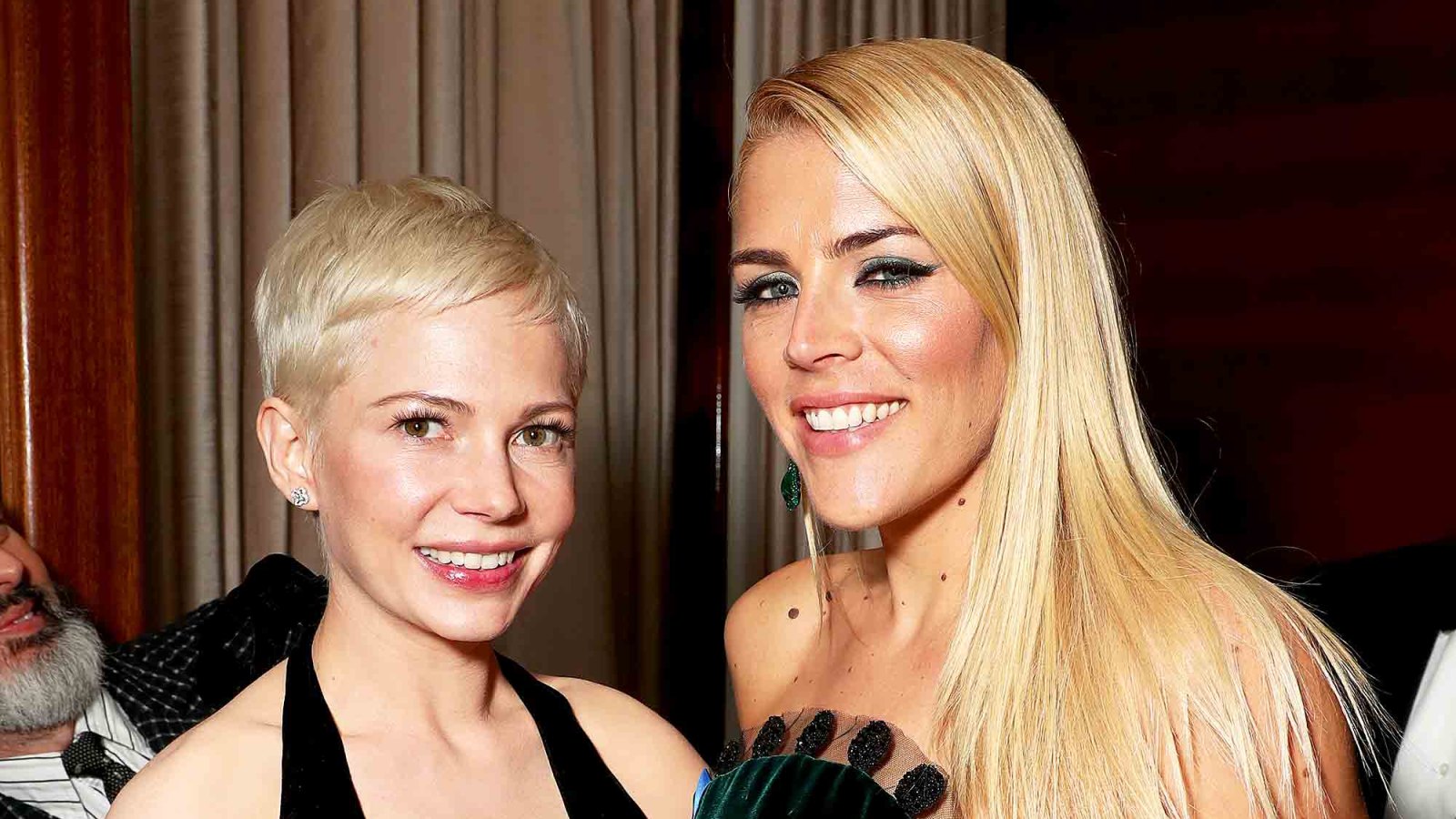 Michelle Williams and Busy Philipps attend the Amazon Studios Oscar Celebration at Delilah on February 26, 2017 in West Hollywood, California.