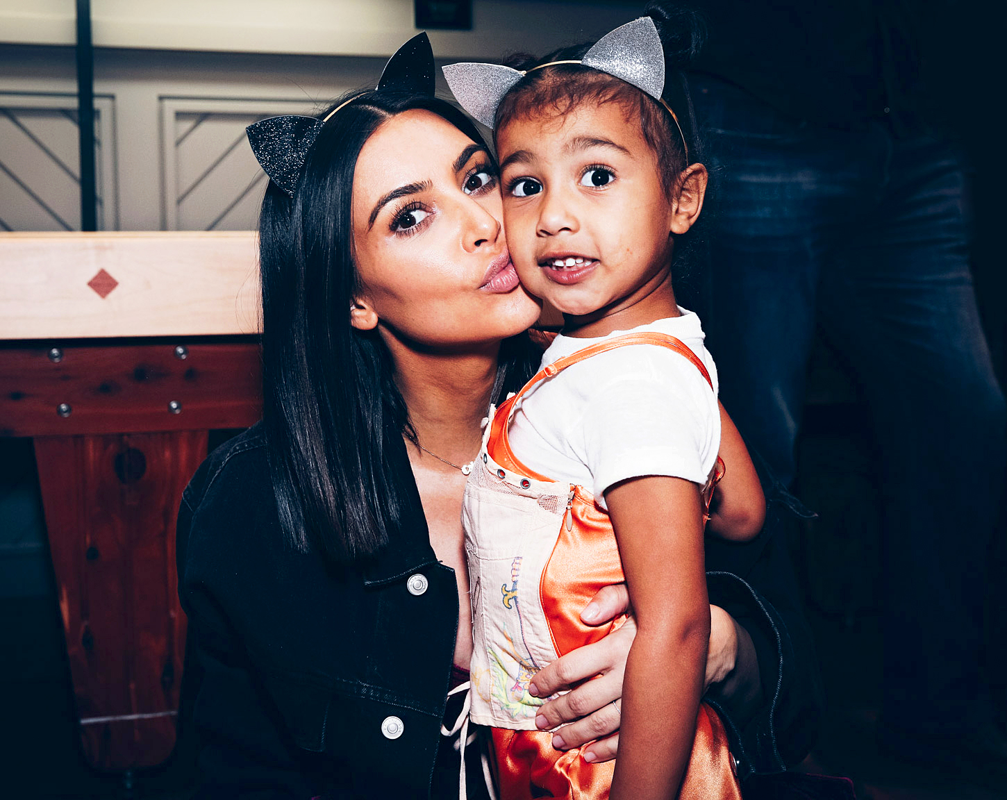 Kim Kardashian and daughter North West attend Ariana Grande's 'Dangerous Woman' tour at The Forum in Inglewood, California, on March 31, 2017.
