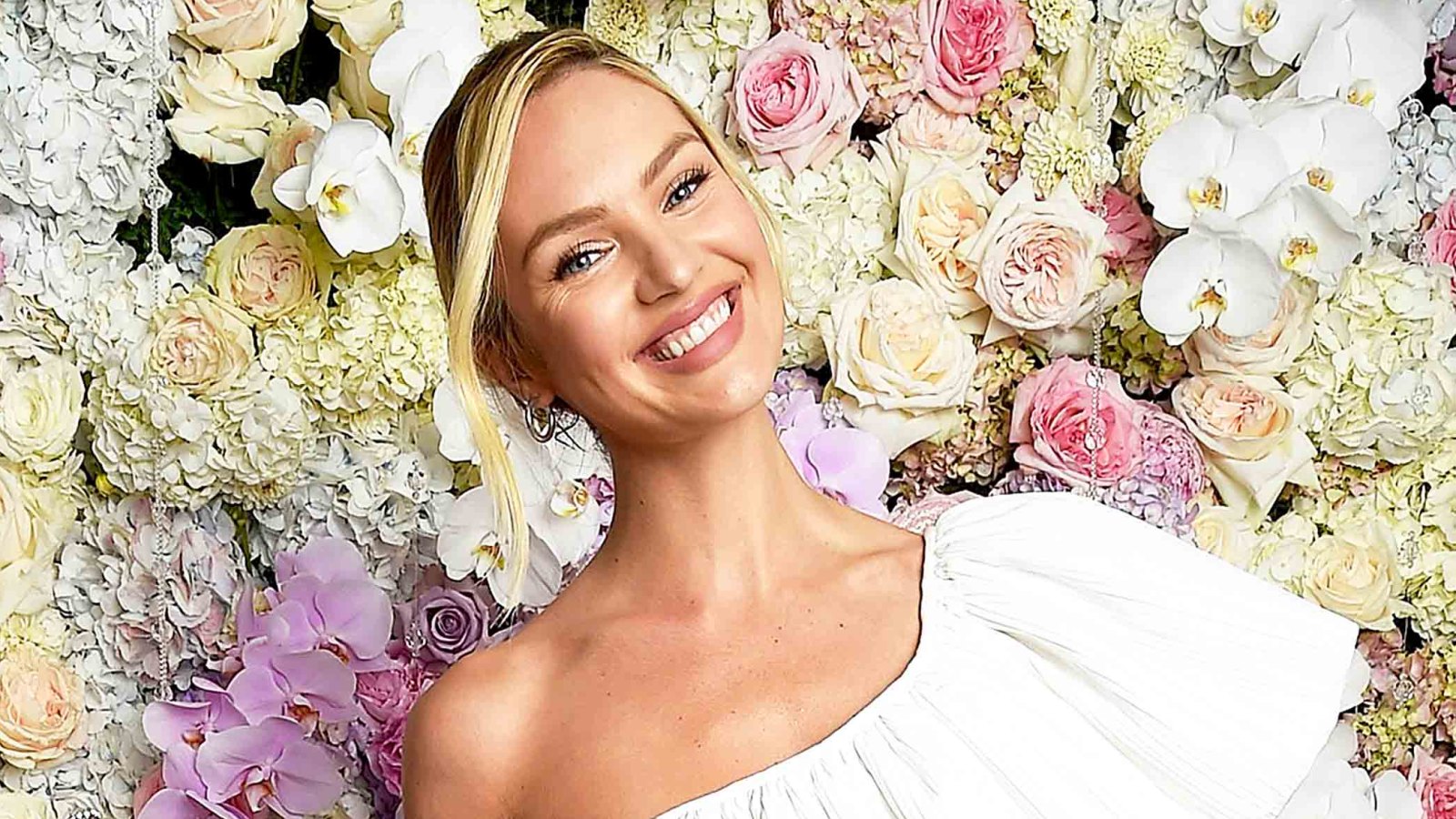 Candice Swanepoel launches Viva La Juicy Glace fragrance at The Edition Hotel in July 2017 in New York City.