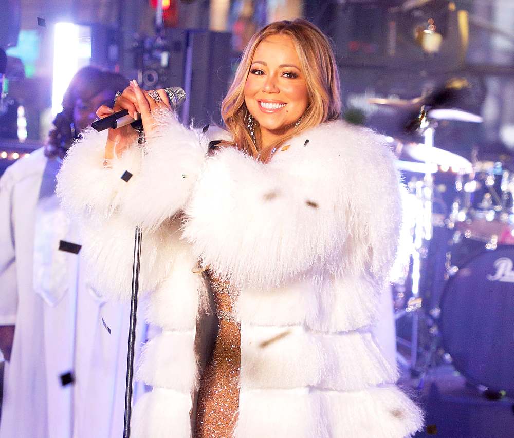 Mariah Carey performs during Dick Clark's New Year's Rockin' Eve at Times Square on December 31, 2017 in New York City.