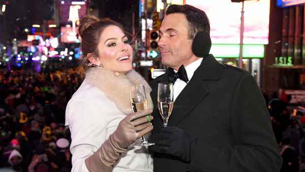 Maria Menounos and Keven Undergaro during Maria Menounos and Steve Harvey Live from Times Square at Marriott Marquis Times Square on December 31, 2017 in New York City.