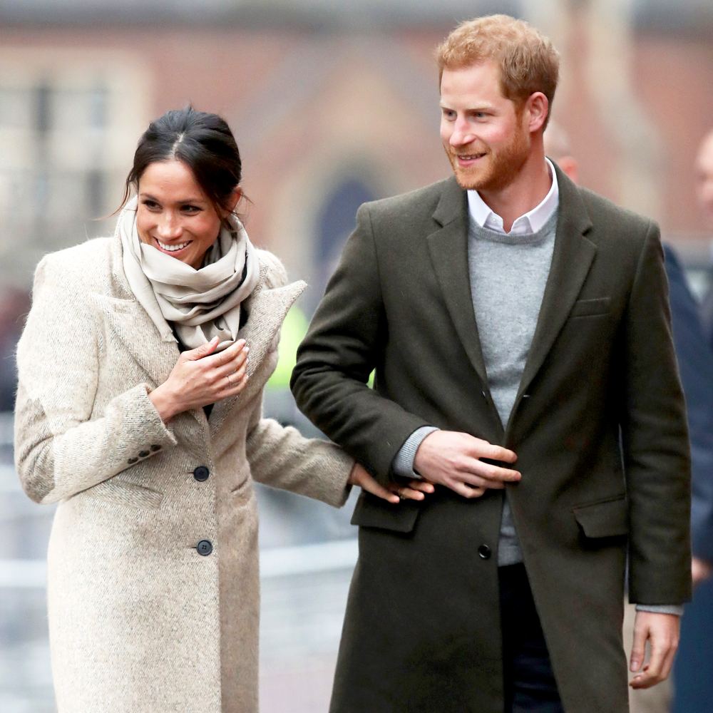 Meghan Markle and Prince Harry visit Reprezent 107.3FM on January 9, 2018 in London, England.