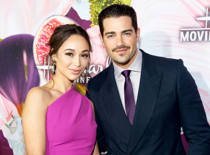 Cara Santana and Jesse Metcalfe attend Hallmark Channel And Hallmark Movies and Mysteries Winter 2018 TCA Press Tour at Tournament House in Pasadena, California.