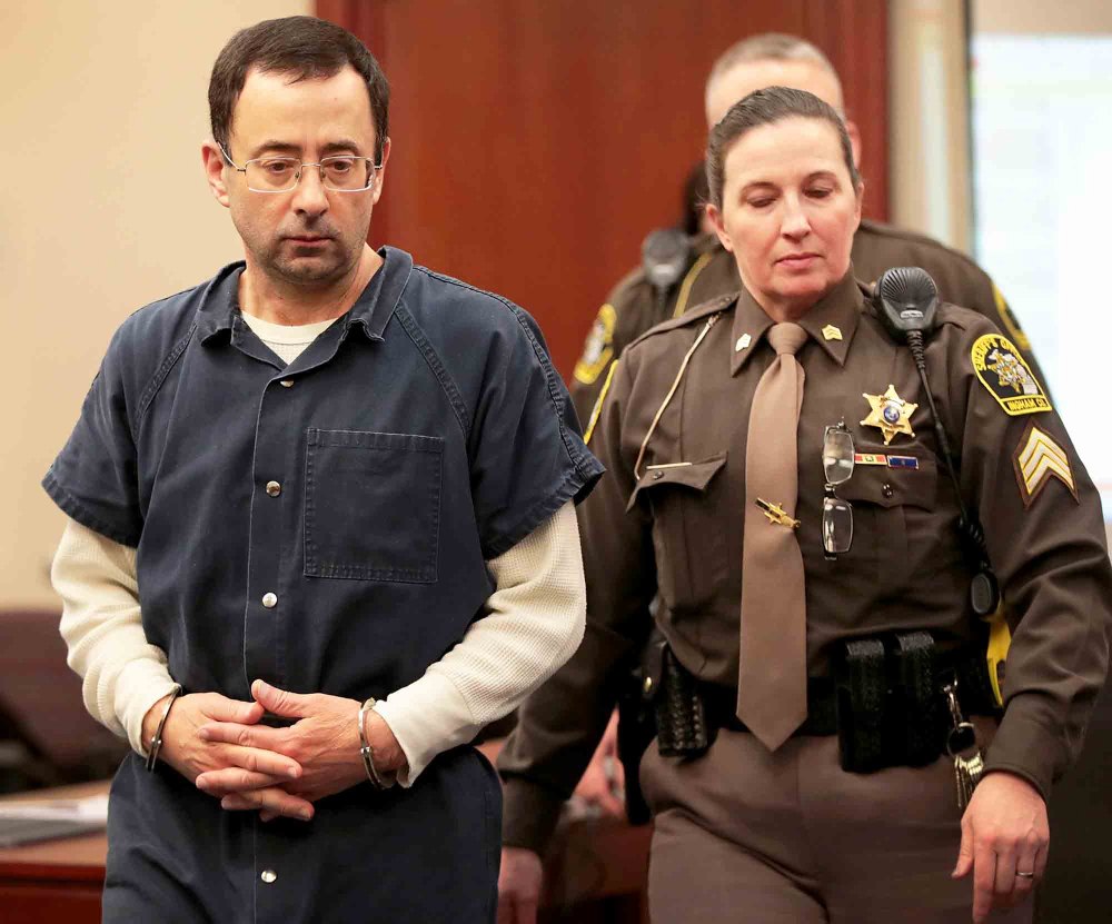 Larry Nassar appears in court in Ingham County on January 16, 2018 in Lansing, Michigan.