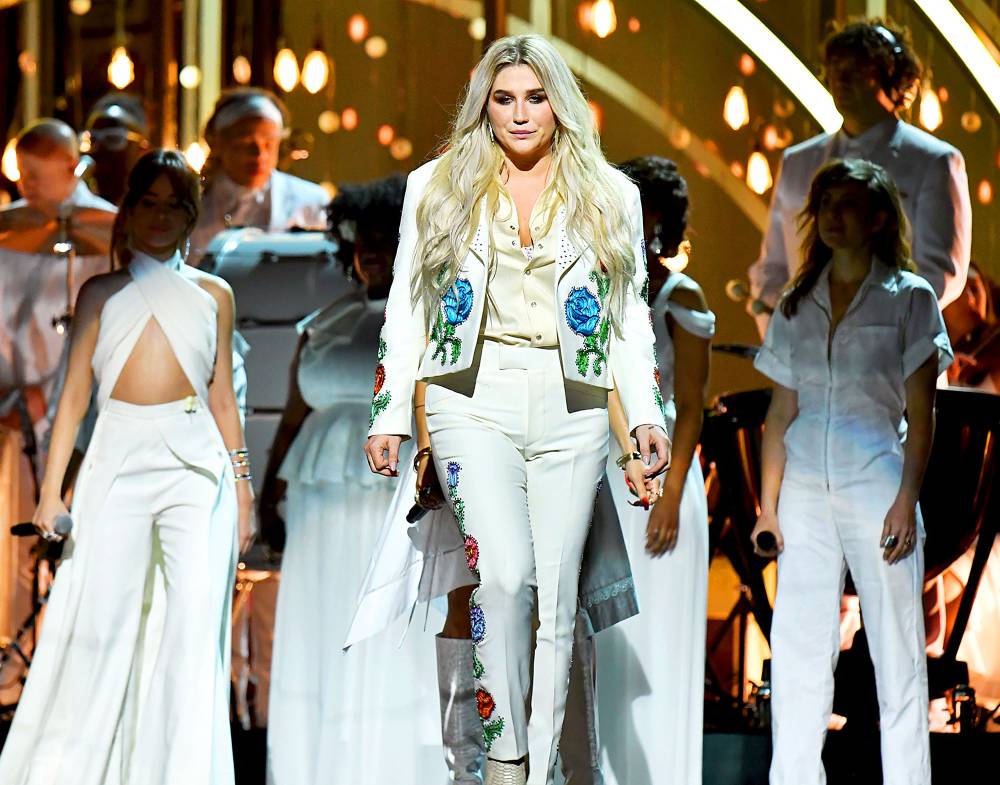 Kesha performs onstage during the 60th Annual GRAMMY Awards at Madison Square Garden on January 28, 2018 in New York City.