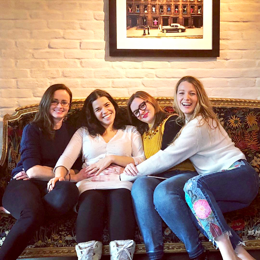 Alexis Bledel, America Ferrera, Amber Tamblyn and Blake Lively Instagram