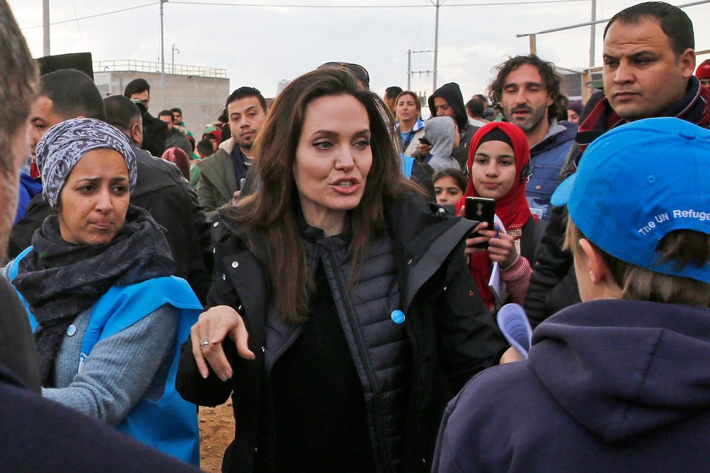 Angelina Jolie, Jordan, Za'atari Refugee Camp