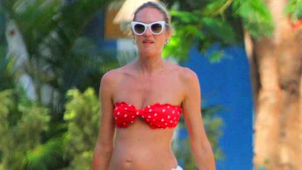 Candice Swanepoel bikini baby bump brazil