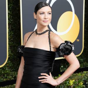Caitriona Balfe Golden Globes 2018 engaged