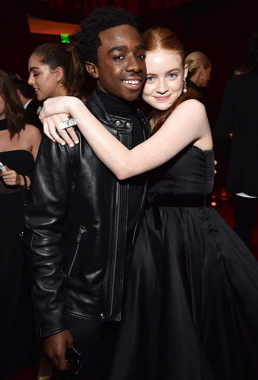 Caleb McLaughlin Sadie Sink Netflix Golden Globes after party 2018