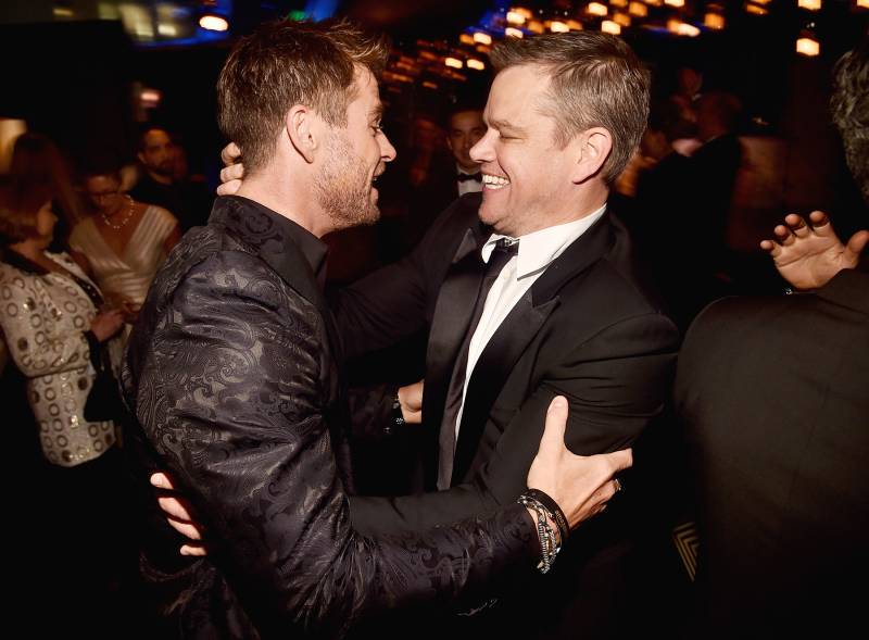 Chris Hemsworth Matt Damon Amazon Studios' Golden Globes Celebration 2018
