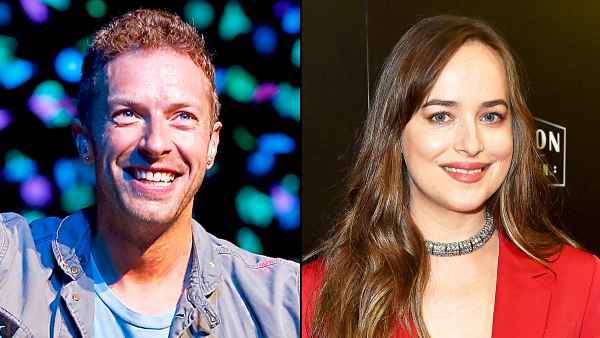 Chris Martin and Dakota Johnson