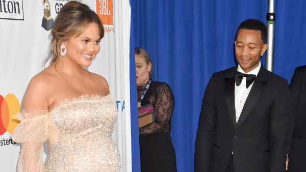Chrissy Teigen, John Legend, Clive Davis, Recording Academy, Pre-Grammy Gala
