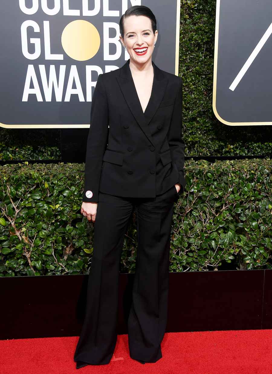 Claire Foy Stars Wearing Pants Golden Globes 2018