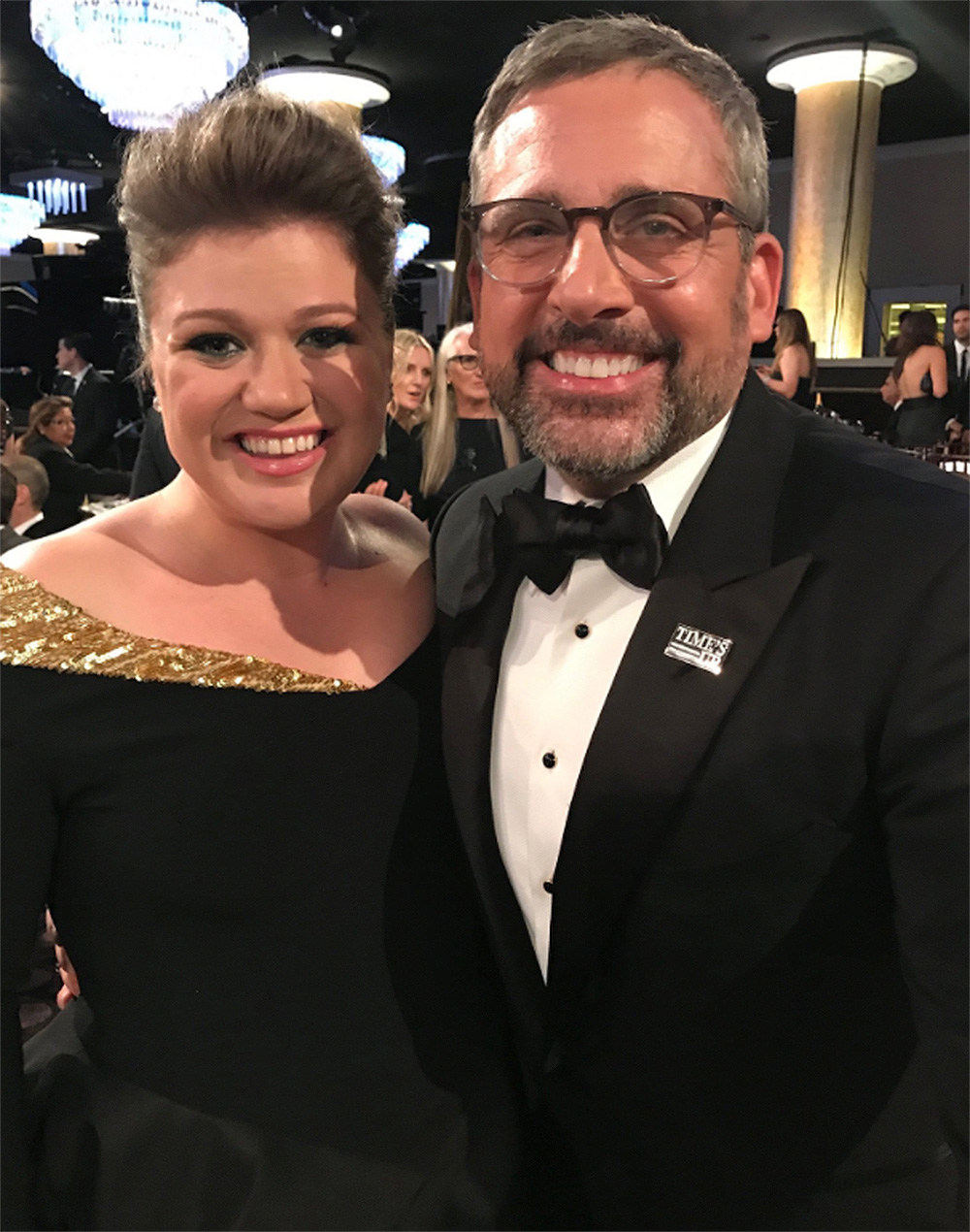 Kelly Clarkson and Steve Carrell