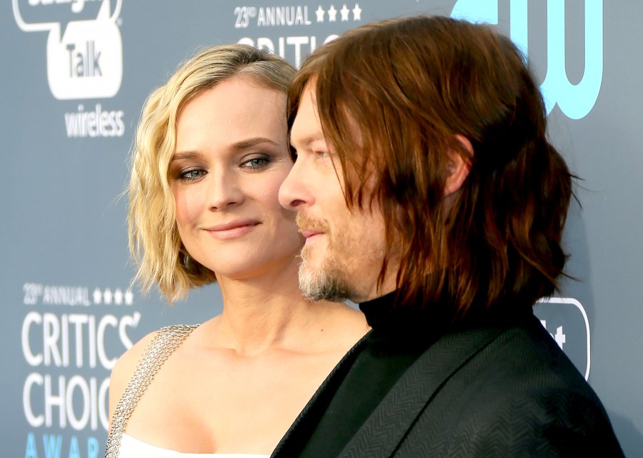 Diane Kruger and Norman Reedus Kiss