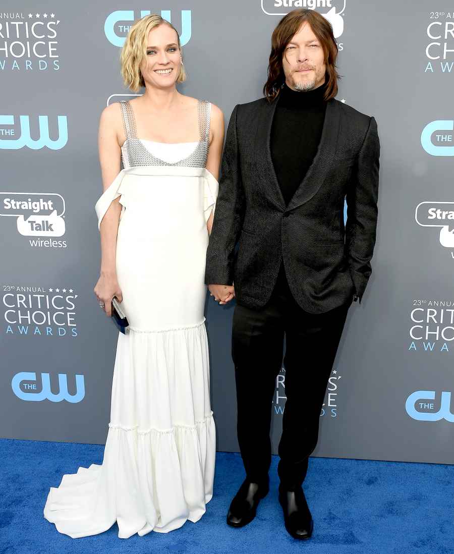 Diane Kruger and Norman Reedus Kiss