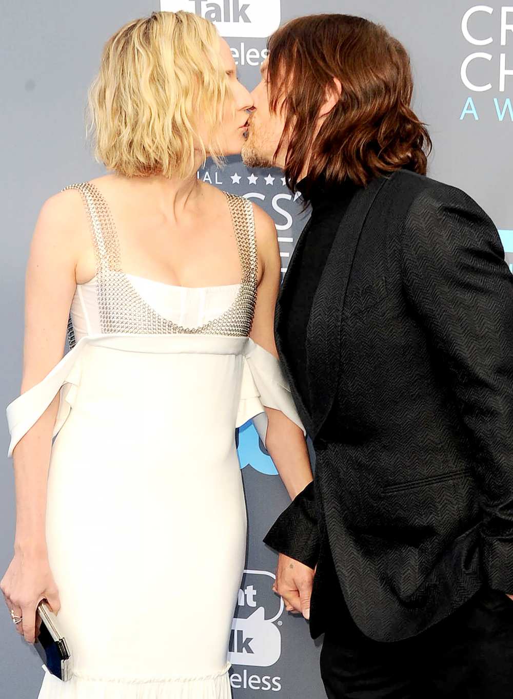 Diane Kruger and Norman Reedus Kiss