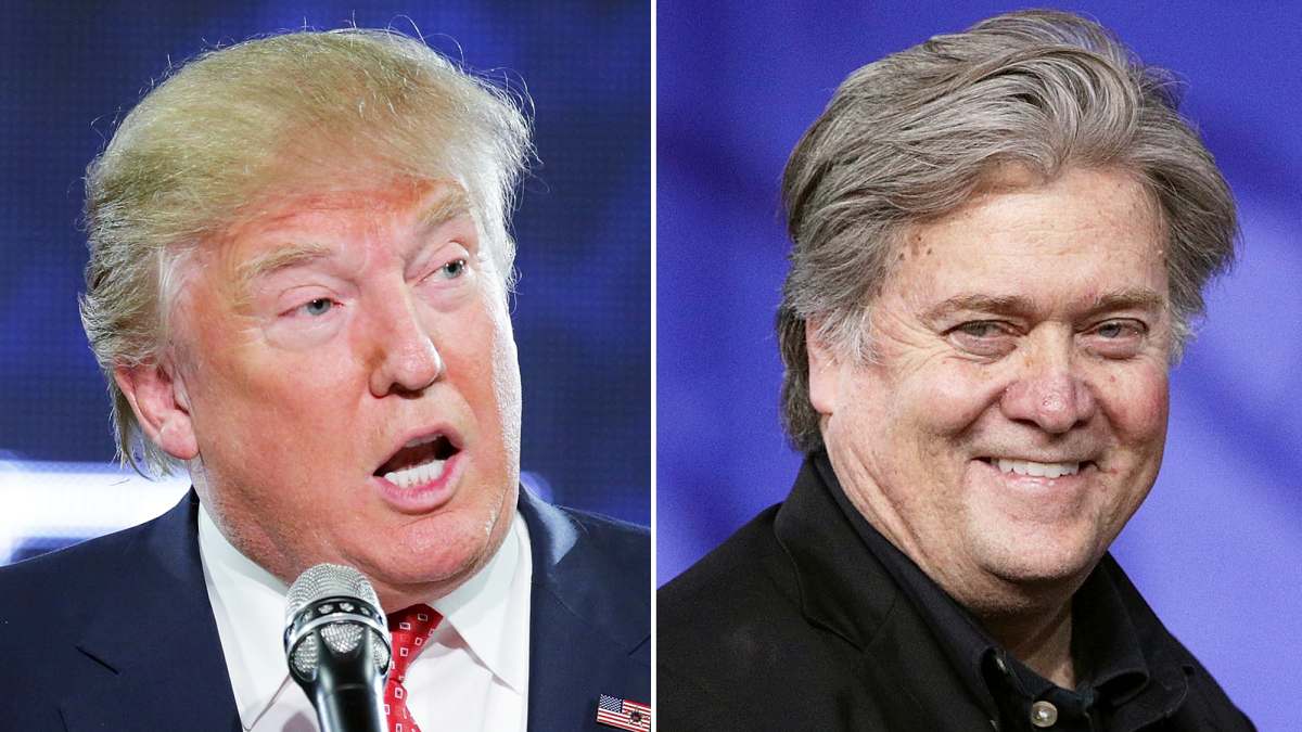 Donald Trump and Steve Bannon