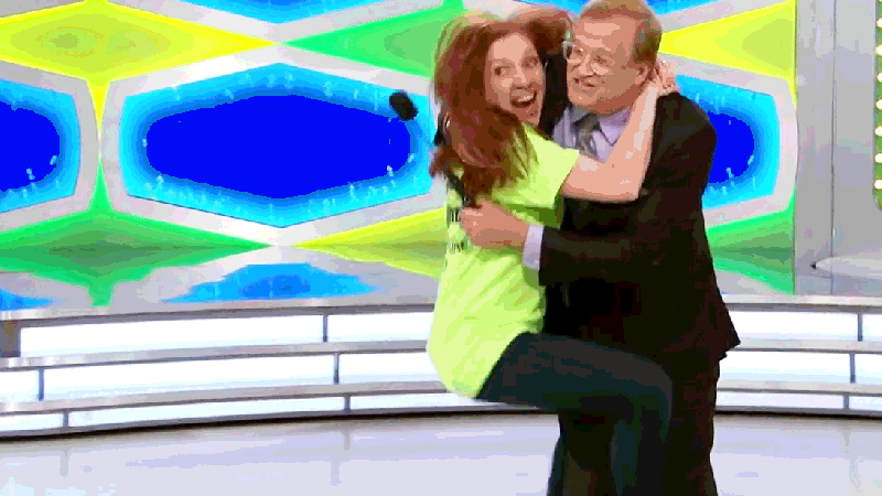 Drew Carey falls Price Is Right