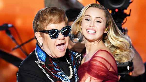 Elton John Miley Cyrus Grammys 2018