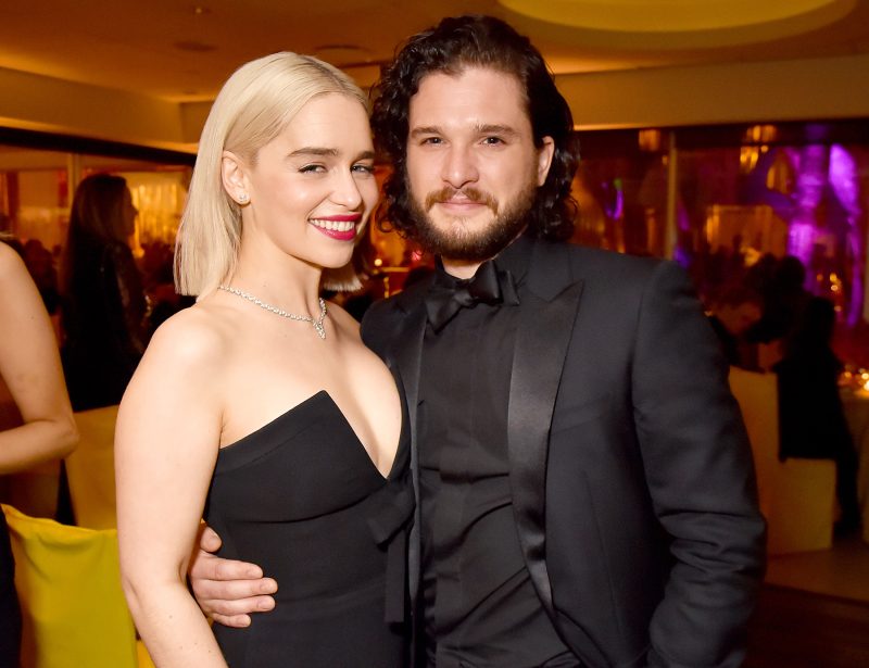Emilia Clarke Kit Harington HBO's Official 2018 Golden Globe Awards After Party